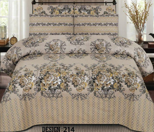 Gul Ahmad 3 PCs Bedsheet Set D-214