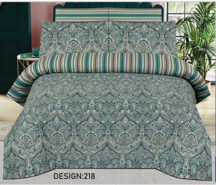 Gul Ahmad 3 PCs Bedsheet Set D-218