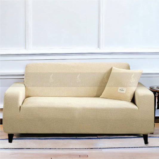 Fitted Micro Mesh Sofa Cover (Skin Golden Color)