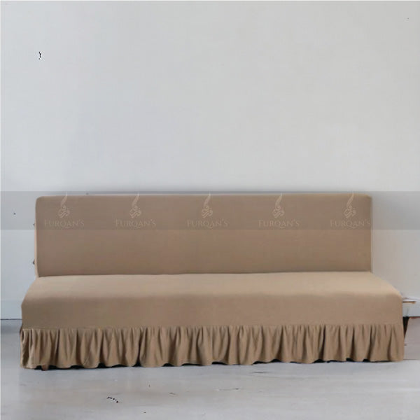 Frill Style Micro Mesh Sofa Cover (Beach Color)