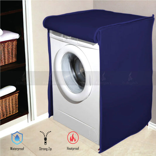 Front Loaded Waterproof Washing Machine Cover (Blue Color)