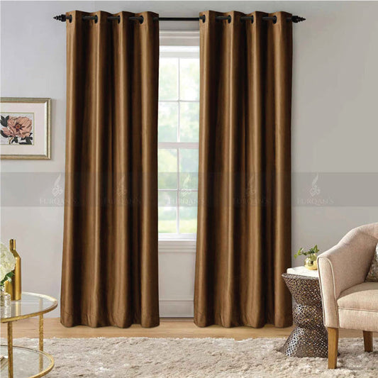 Premium Velvet Curtains (Copper Color)