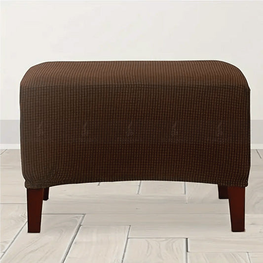 Rectangle Bubble Stuff Fitted Puffy Cover (Brown Color)