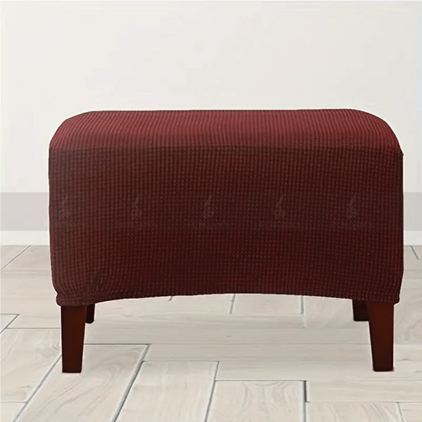 Rectangle Bubble Stuff Fitted Puffy Cover (Maroon Color)