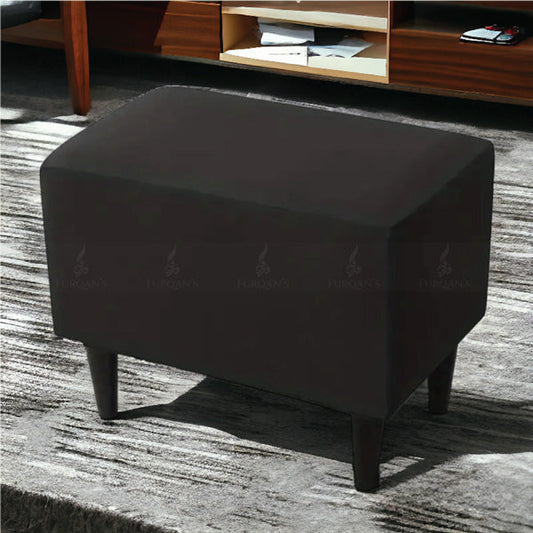 Rectangle Fitted Stool Cover (Black Color)