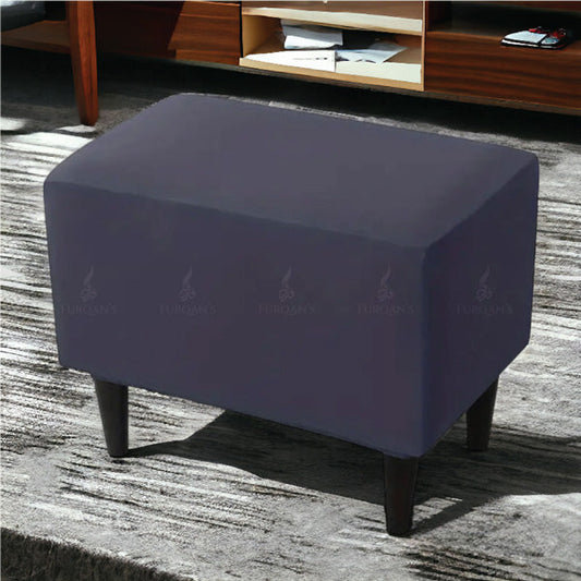 Rectangle Fitted Stool Cover (Blue Color)