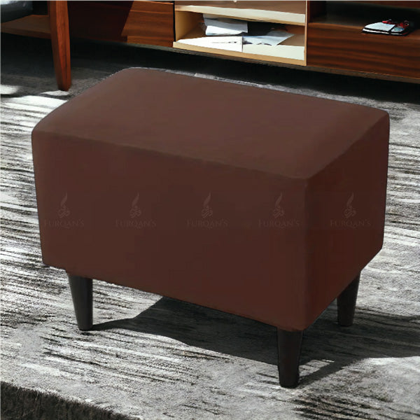 Rectangle Fitted Stool Cover (Brown Color)