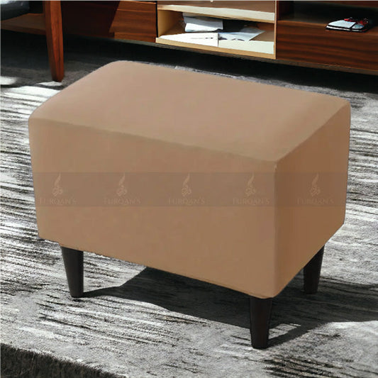 Rectangle Fitted Stool Cover (Copper Color)