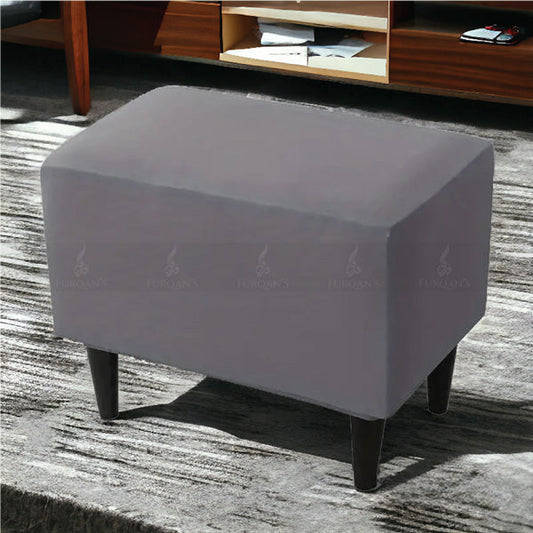 Rectangle Fitted Stool Cover (Grey Color)