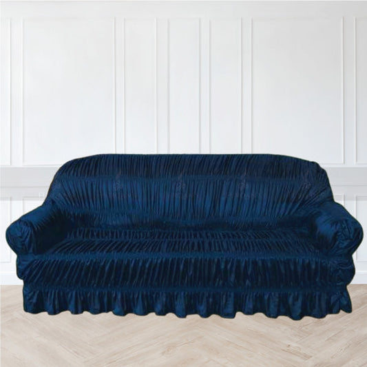 Silk Jersey Sofa Cover (Blue Color)