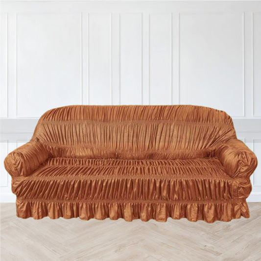 Silk Jersey Sofa Cover (Copper Color)