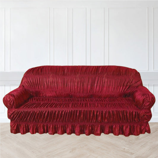 Silk Jersey Sofa Cover (Maroon Color)