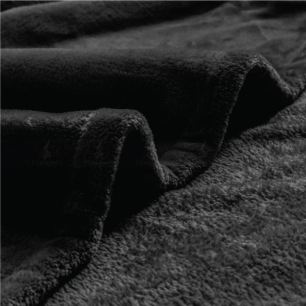 Super Soft AC Fleece Blanket (Black Color)