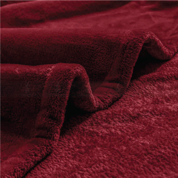 Super Soft AC Fleece Blanket (Maroon Color)