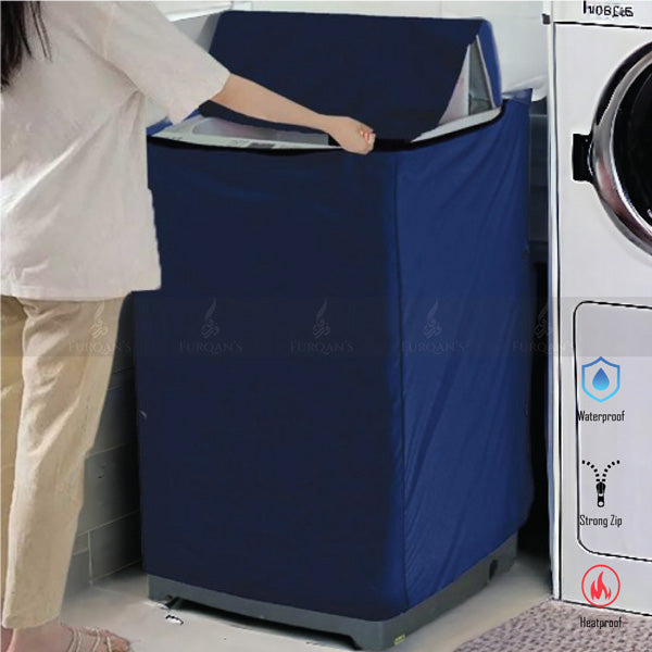 Top Loaded Waterproof Washing Machine Cover (Blue Color)