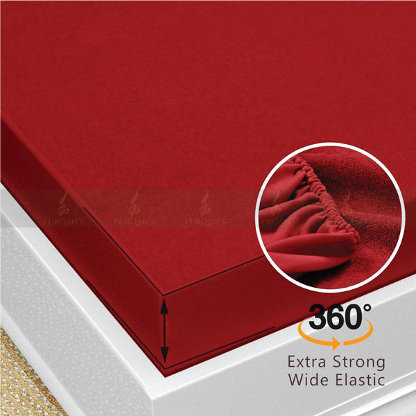 Waterproof Mattress Cover (Maroon Color)