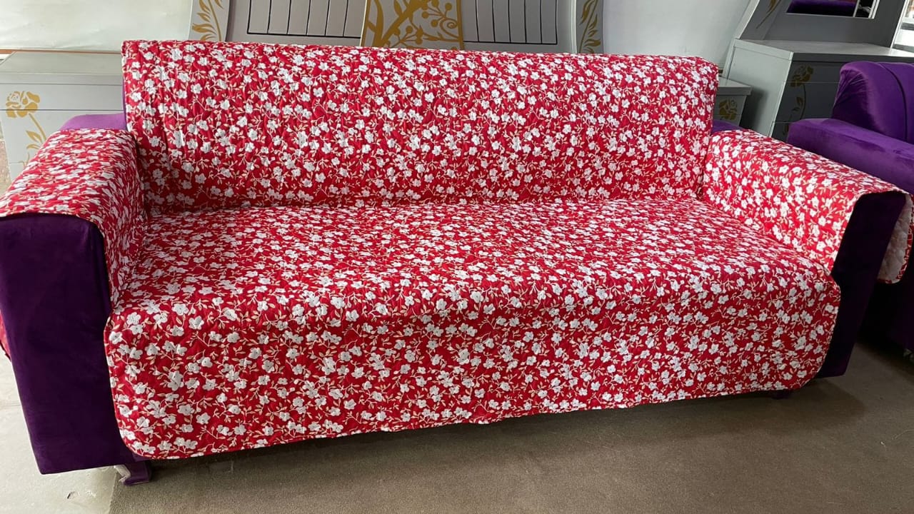 New Printed Quilted Sofa Protector