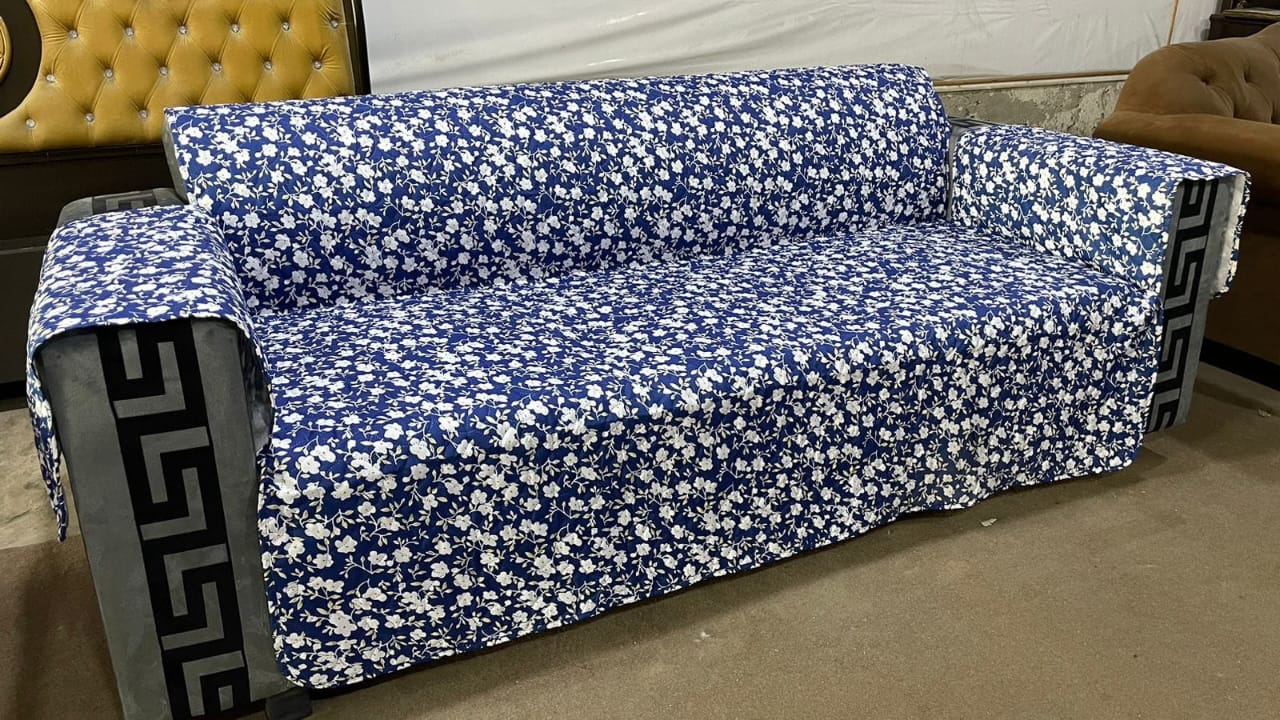 New Printed Quilted Sofa Protector